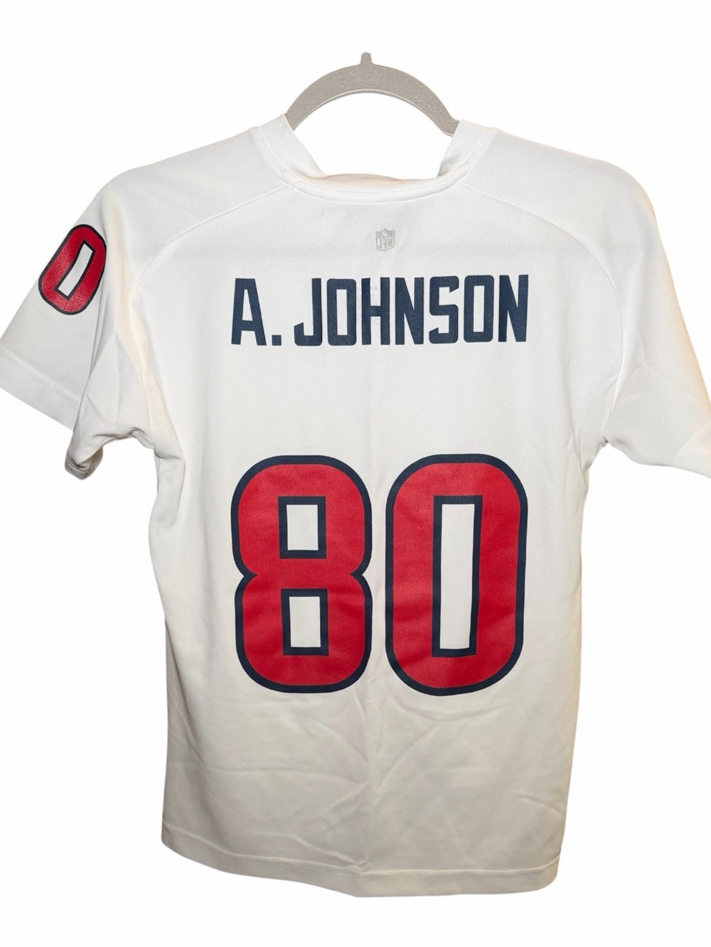 Houston Texans Andre Johnson #80 Youth Jersey White Size M 10/12 NFL - Picture 2 of 5